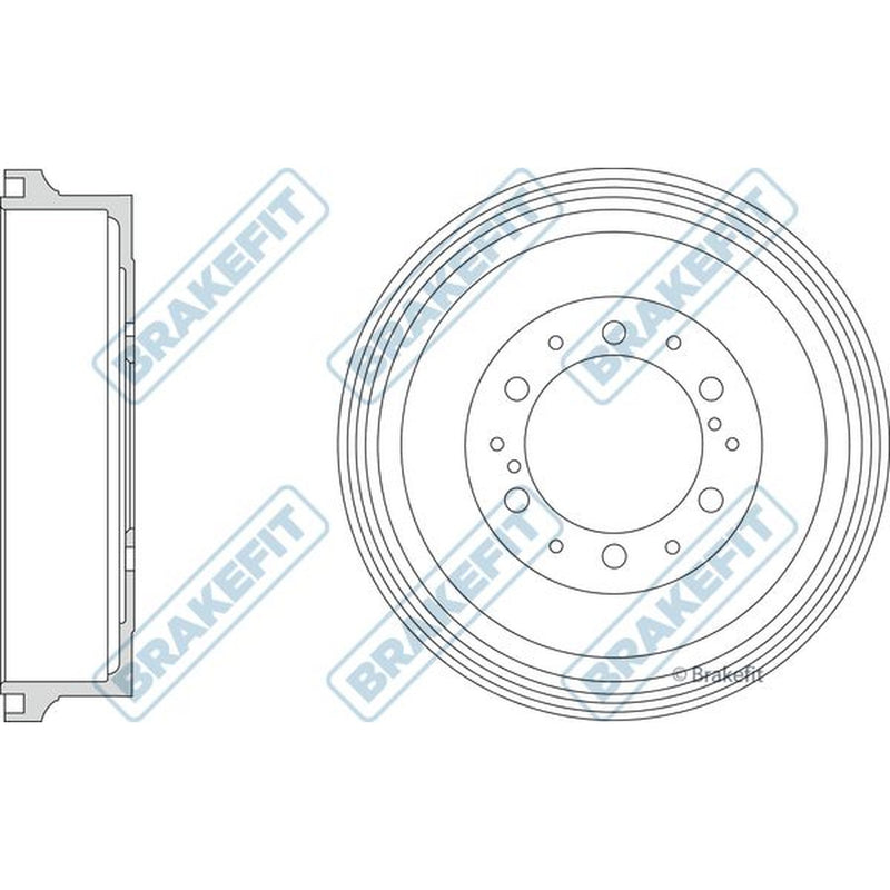 Apec Brake Drum Assembly Rear fits Toyota Hilux Vigo VII Pickup 2004-2015
