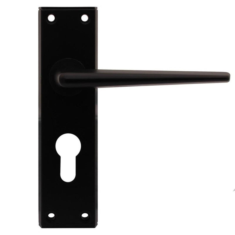 Ellbee Eurolock Door Handles (Black / Pair) Ellbee - NN4 Online