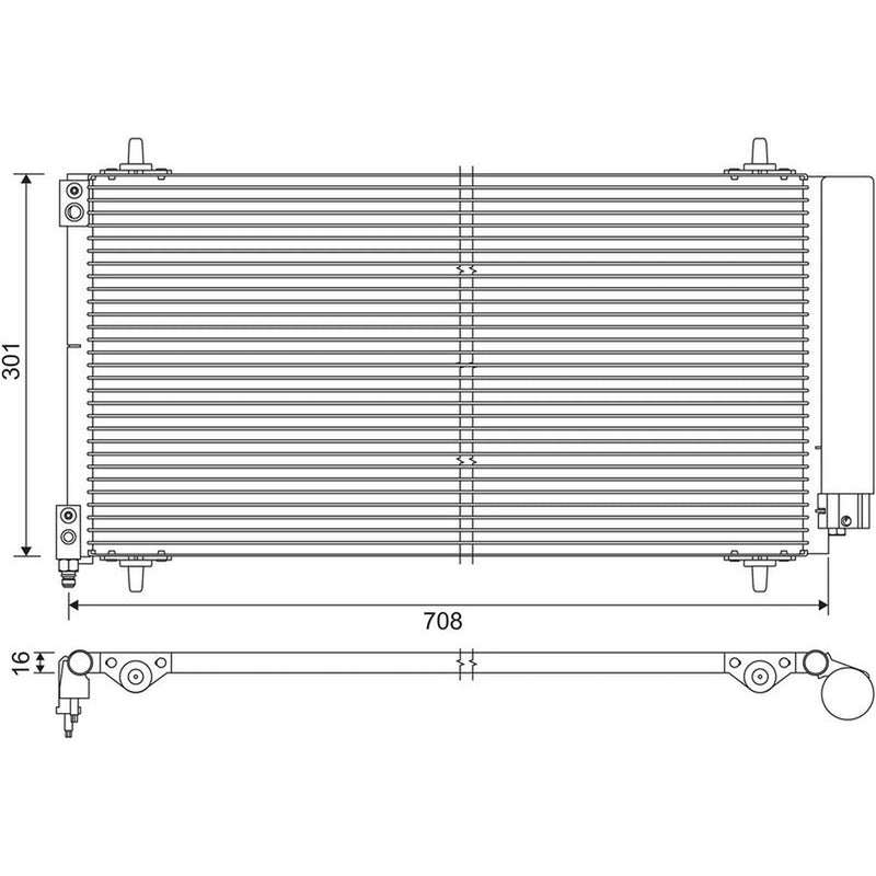 Valeo Air Conditioning Condenser 817740
