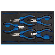 Draper Precision Plier Set in 1/4 Drawer EVA Insert Tray (5 Piece) 63215 Draper - Dynamic Drive