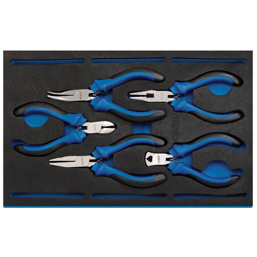 Draper Precision Plier Set in 1/4 Drawer EVA Insert Tray (5 Piece) 63215 Draper - Dynamic Drive