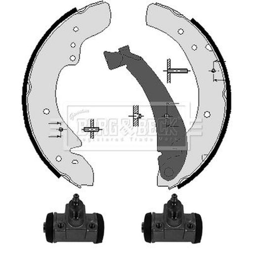 Borg & Beck Brake Shoe Set Axle Kit BBS1125K