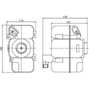 Mahle Coolant Expansion Tank CRT 206 000S