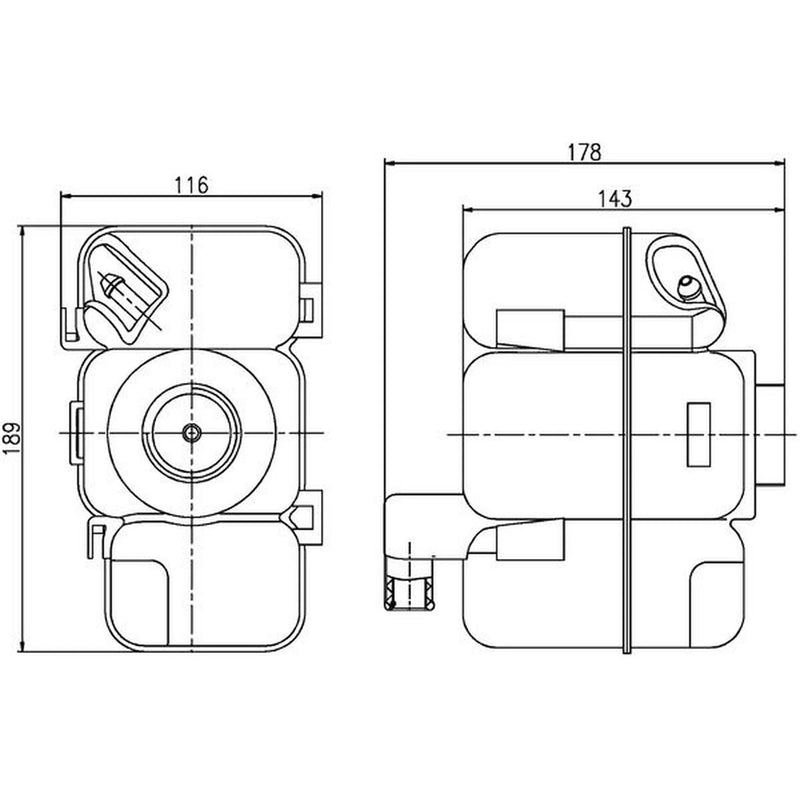 Mahle Coolant Expansion Tank CRT 206 000S