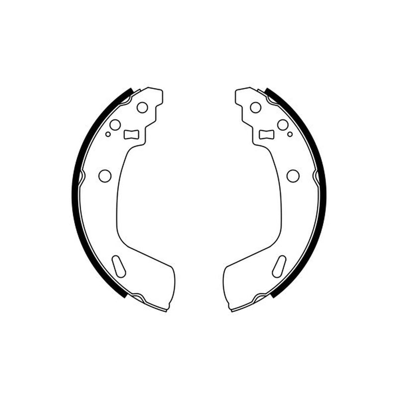 Bosch Brake Shoe Set Axle Kit fits Suzuki Swift III 2010-2017 1.2 1.3