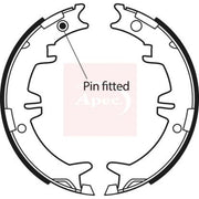 Apec Parking Brake Shoe Set fits Lexus Gs 1993-2004