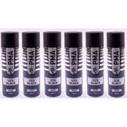 6 X Autotek Satin Black Paint Spray Aerosol 500Ml High Coverage Satin Black Autotek - Dynamic Drive