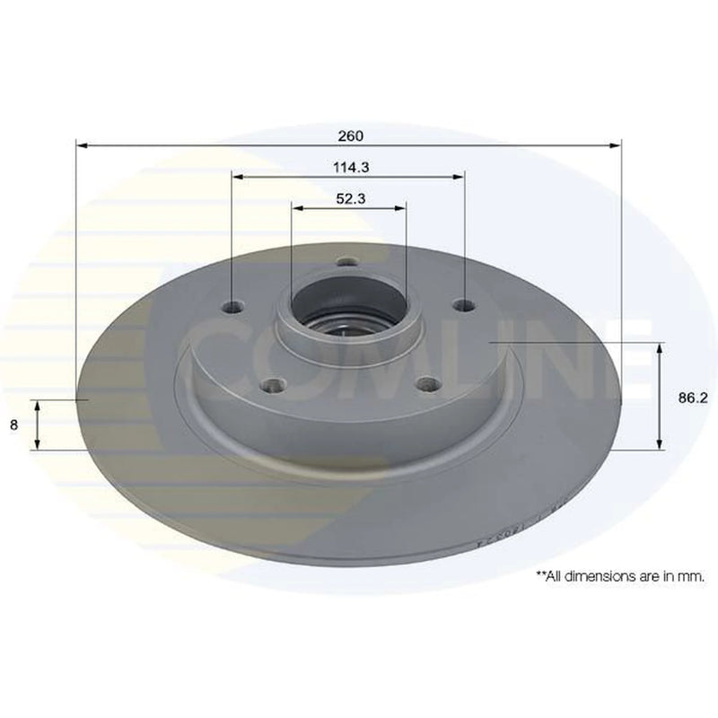 Comline Front & Rear Brake Discs & Pads fits Renault Megane IV Grandtour 2018 on