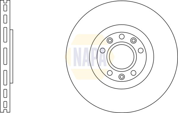 NAPA Brake Disc Set Vented