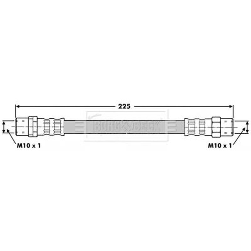 Borg & Beck Brake Hydraulic Hose Line inner BBH6636