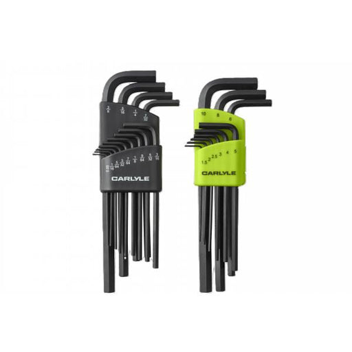 Carlyle Tools 22 Pc Long Hex Key Set Sae Metric - image 1