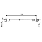 Bosch Brake Hydraulic Hose Line inner fits Chevrolet Aveo 2011-2015