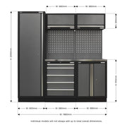 Sealey Superline Pro 2.0m Storage System Stainless Worktop APMSSTACK02SS Sealey - Dynamic Drive