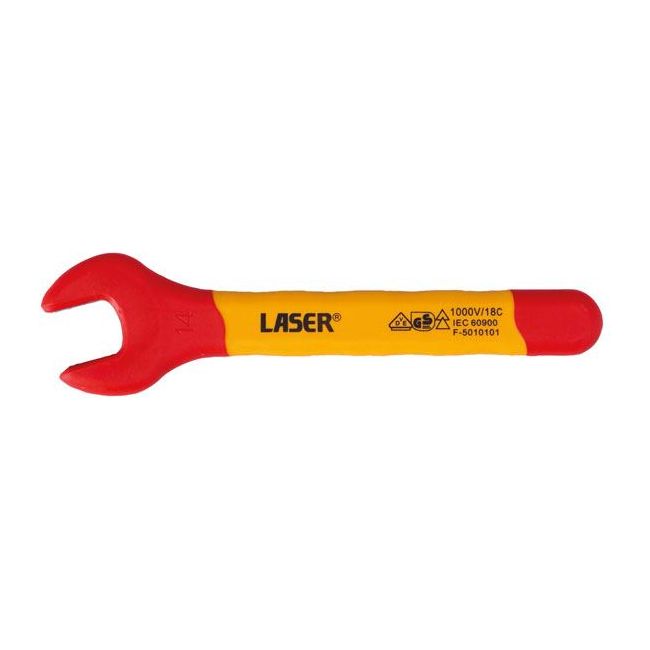 Laser Insulated Open Ended Spanner 14mm 8724 Laser - Dynamic Drive