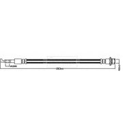 Borg & Beck Brake Hydraulic Hose Line outer BBH8550