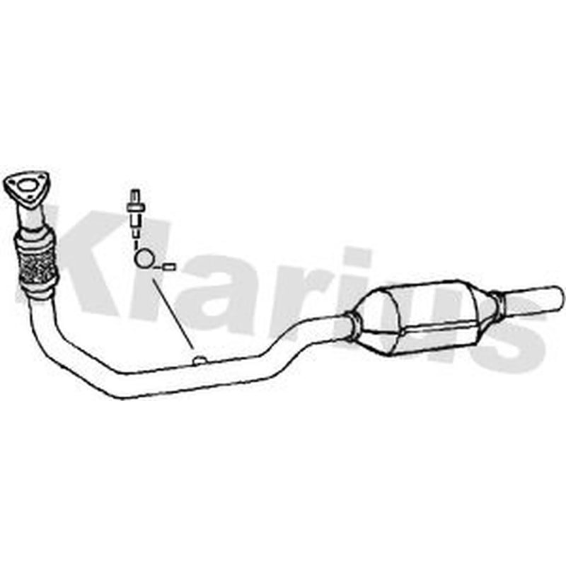 Klarius Catalyst Type Approved With Pipe Front fits Seat Arosa 1997-2004 1.0
