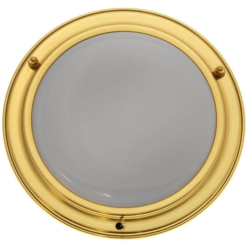 6 1/2" Recess Light LED Brass Opal Switched Nova - Dynamic Drive