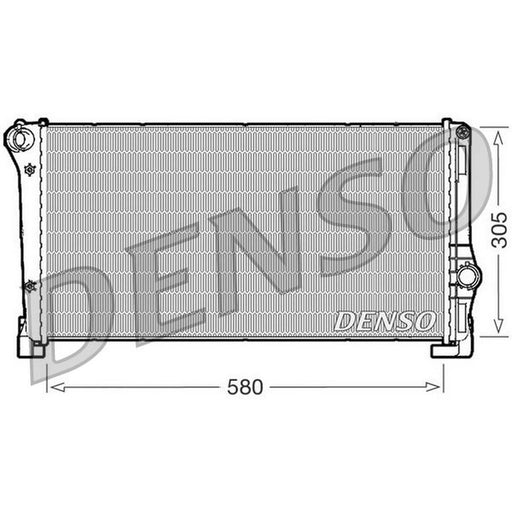 Denso Engine Radiator fits Fiat Idea 2004-2005 1.3