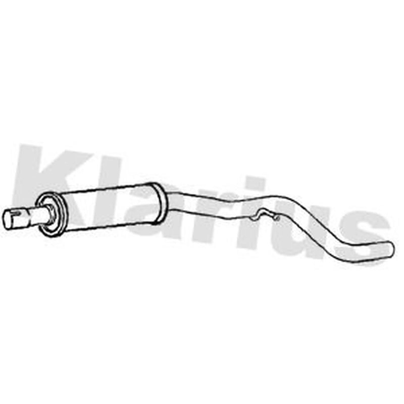 Klarius Box With Centre Pipe fits Skoda Octavia III 2012-2020 1.4
