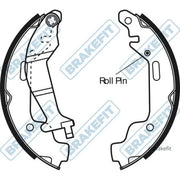 Apec Brake Shoe Set Axle Kit BSH1110