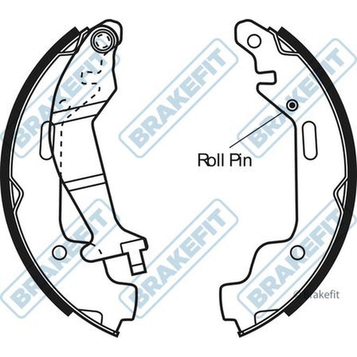 Apec Brake Shoe Set Axle Kit fits Opel Agila A 2000-2007 1.0 1.2 1.3