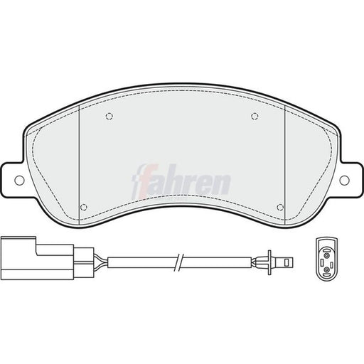 Fahren Front Brake Pad Set FBP3093