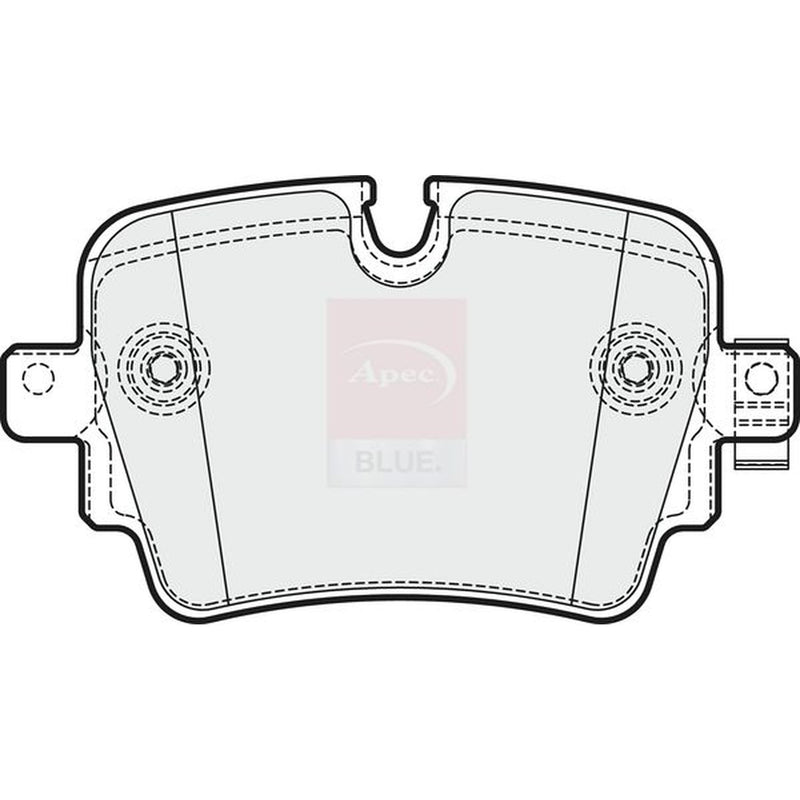 Apec Rear Brake Pad Set fits Jaguar F-Type 2012-2014 3.0