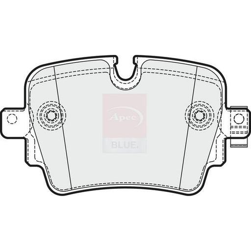 Apec Rear Brake Pad Set fits Jaguar F-Type 2012-2014 3.0
