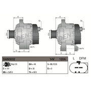 Denso Car Alternator 12V fits Mini Mini 2001-2015