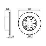 Bosch Front & Rear Brake Discs & Pads fits Saab 9-5 1997-2009 2.0 2.3 3.0