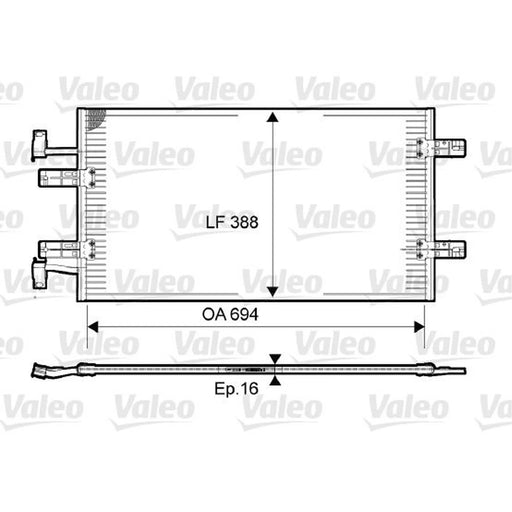 Valeo Air Conditioning Condenser 814171