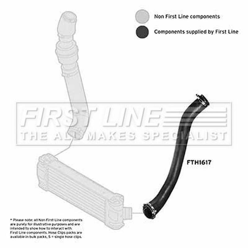First Line Intercooler Turbo Charge Air Hose fits Ford Transit 2004-2014