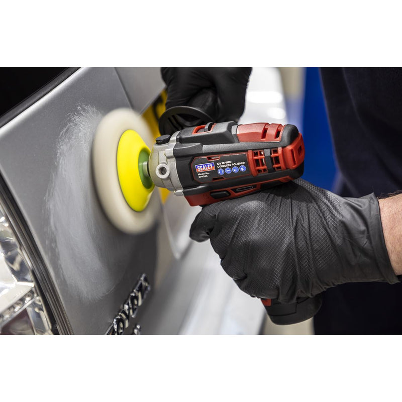 Sealey Cordless Polisher Buffer 12V 71mm Variable Speed Li-ion Body Only Sealey  - Dynamic Drive