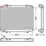 Denso Engine Radiator DRM44047