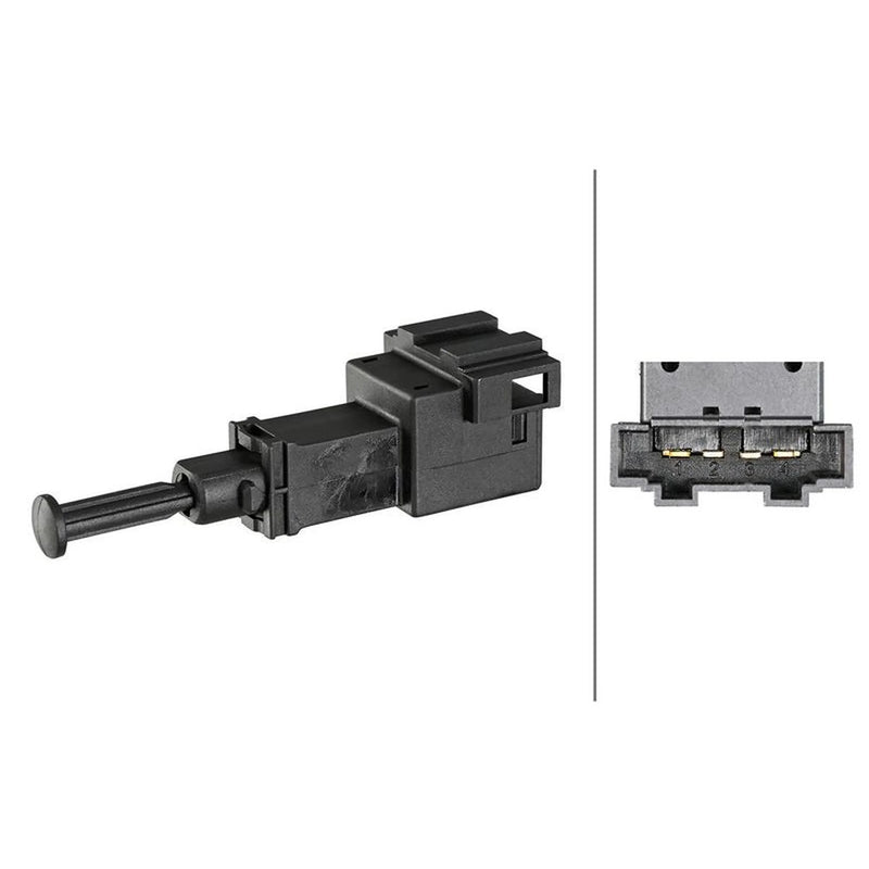 Hella Brake Light Switch fits Audi A2 2000-2005 1.2 1.4 1.6