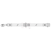 Apec Brake Hydraulic Hose Line Front Left fits Renault Koleos I 2008 on 2.0 2.5