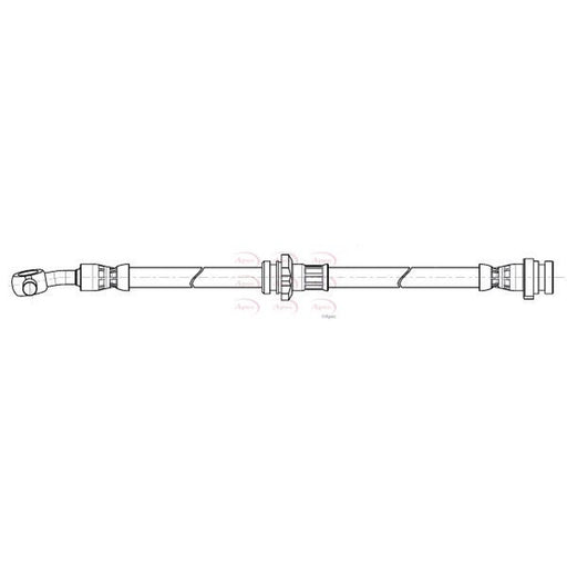 Apec Brake Hydraulic Hose Line Front Left fits Renault Koleos I 2008 on 2.0 2.5