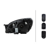 Hella Headlight Headlamp W21/5W Right fits Skoda Citigo 2011-2019 1.0
