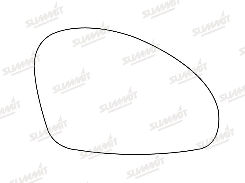 Summit Stick-On Standard Mirror Glass fits Seat Ibiza 02 on RHS Summit - Bars 4 Cars