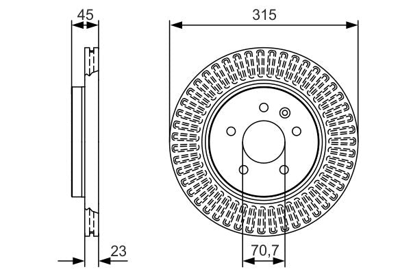 Bosch 0986479C46 Brake Disc