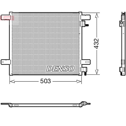 Denso Air Conditioning Condenser fits Daf Cf 2014-2015