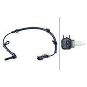 Hella ABS Wheel Speed Sensor Rear 6PU 358 251-421