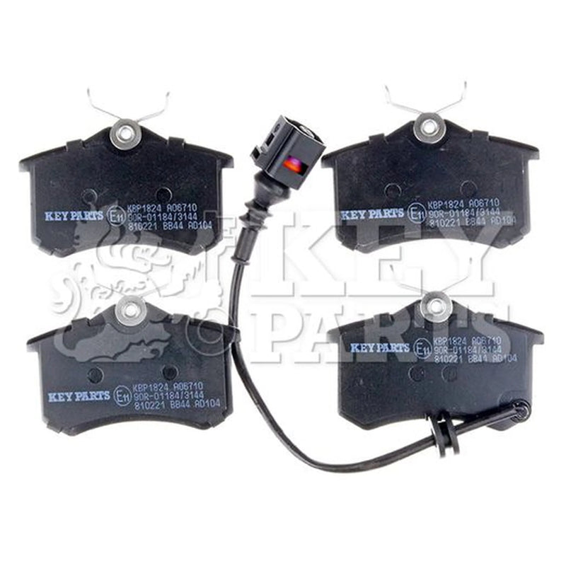Key Parts 4 x Rear Brake Pad Set fits Seat Ibiza 2002-2009 1.4 1.8 1.9