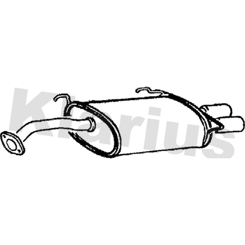 Klarius Box With Tail Pipe Rear fits Toyota Celica 1989-1994 2.0
