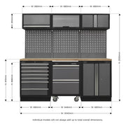 Sealey Superline Pro 2.04m Storage System Pressed Wood Worktop APMSSTACK12W Sealey - Dynamic Drive