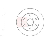 Apec 2 x Solid Brake Discs fits Iveco Daily IV Platform/Chassis 2006-2011