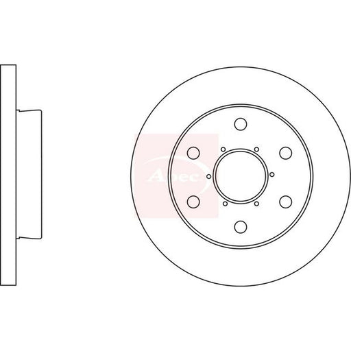 Apec 2 x Solid Brake Discs fits Iveco Daily IV Platform/Chassis 2006-2011
