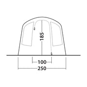 Outwell Sunhill 3 Berth Air Tent Two Room Tunnel Inflatable Tent Outwell - Dynamic Drive