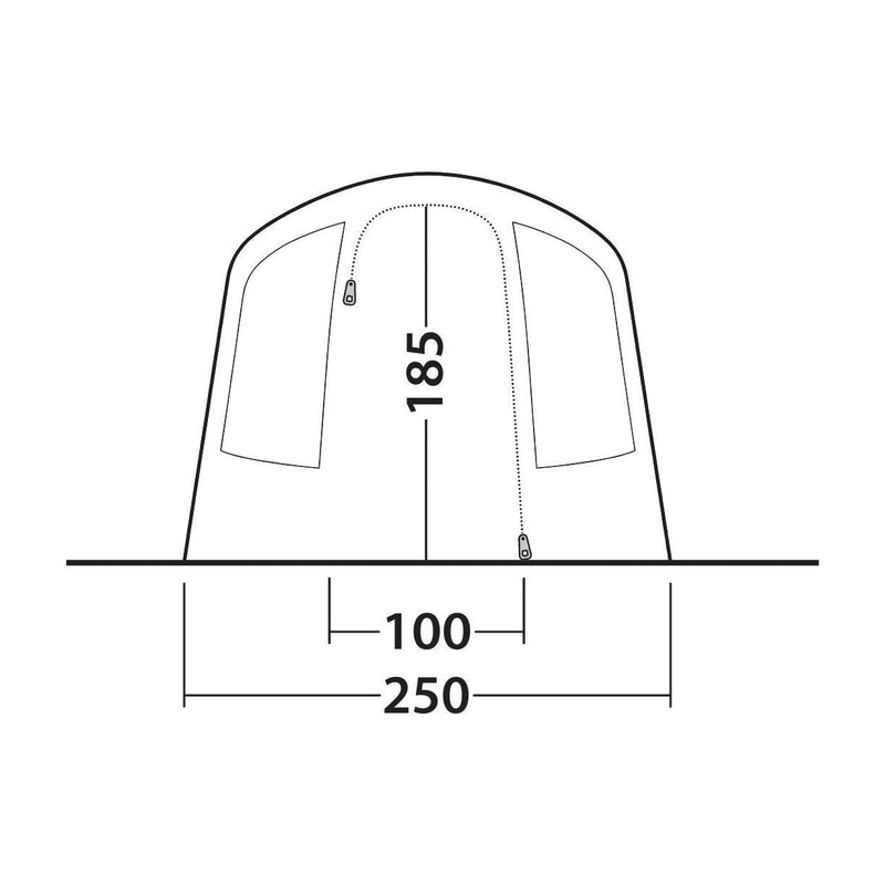 Outwell Sunhill 3 Berth Air Tent Two Room Tunnel Inflatable Tent Outwell - Dynamic Drive