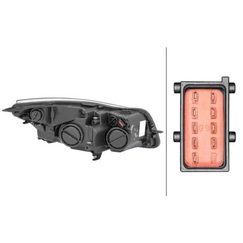 Hella Headlight Headlamp H7/H1 Left fits Opel Insignia A 2008-2017